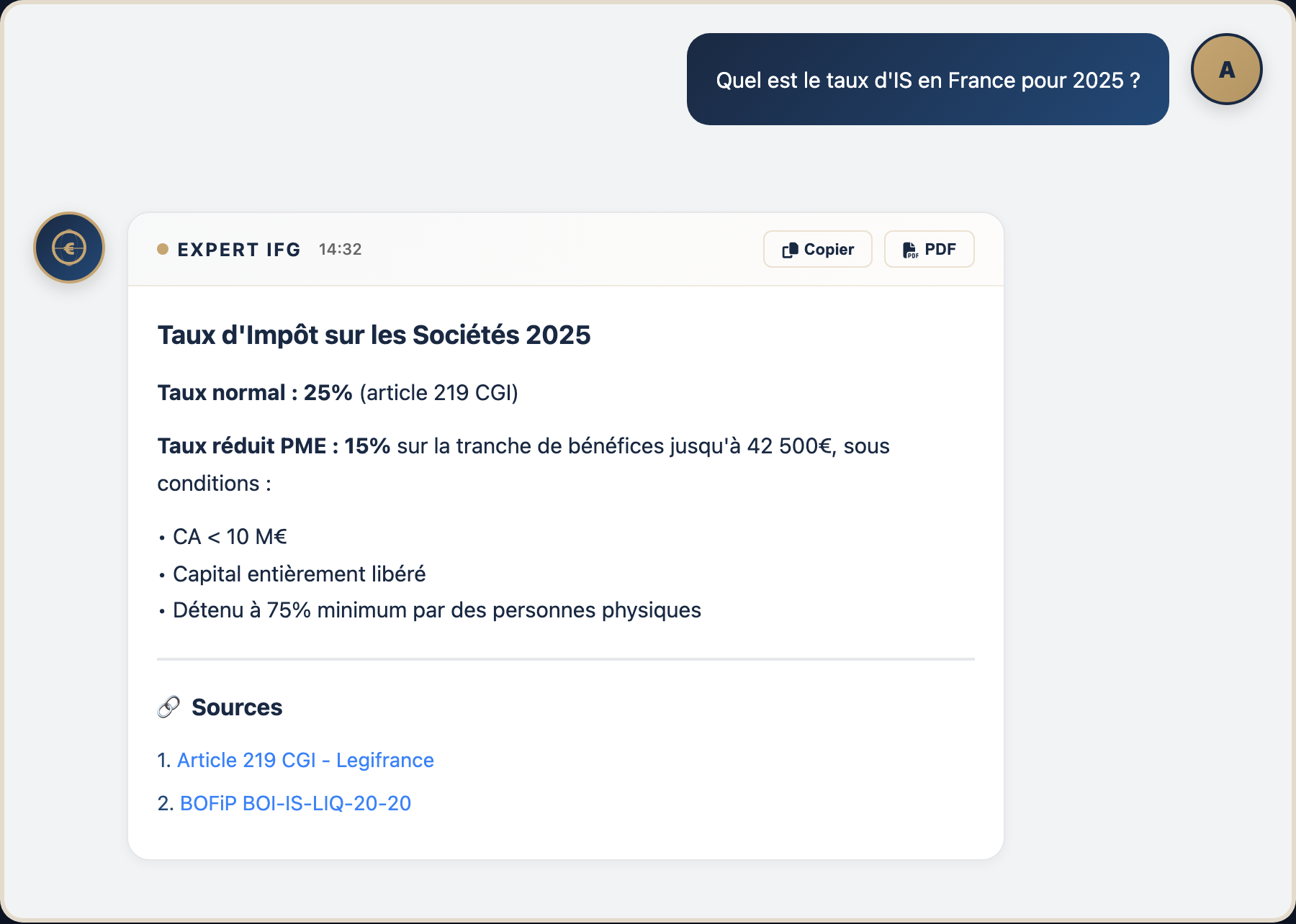 Exemple conversation fiscale